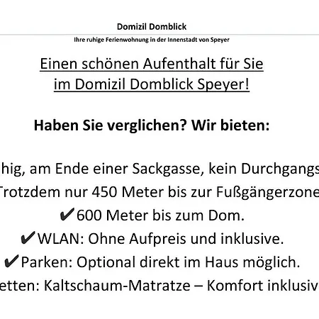 Domizil Domblick City, Garage, 50m2 - 2g Ohne Testpflicht